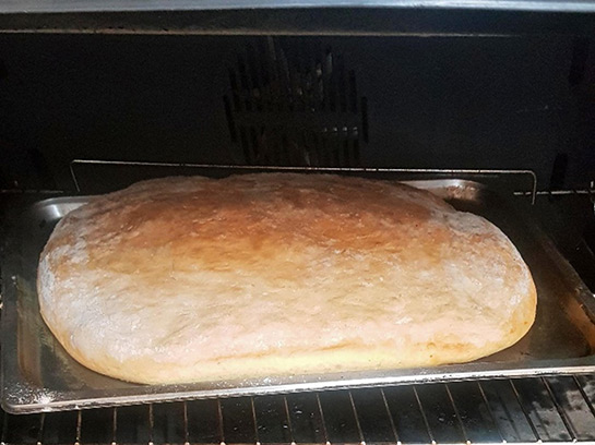Image: Damper that has just been made and still in the oven.